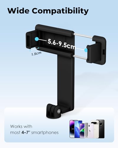 Perche à selfie télescopique 68 cm légère 138 g noire avec bouton de commande