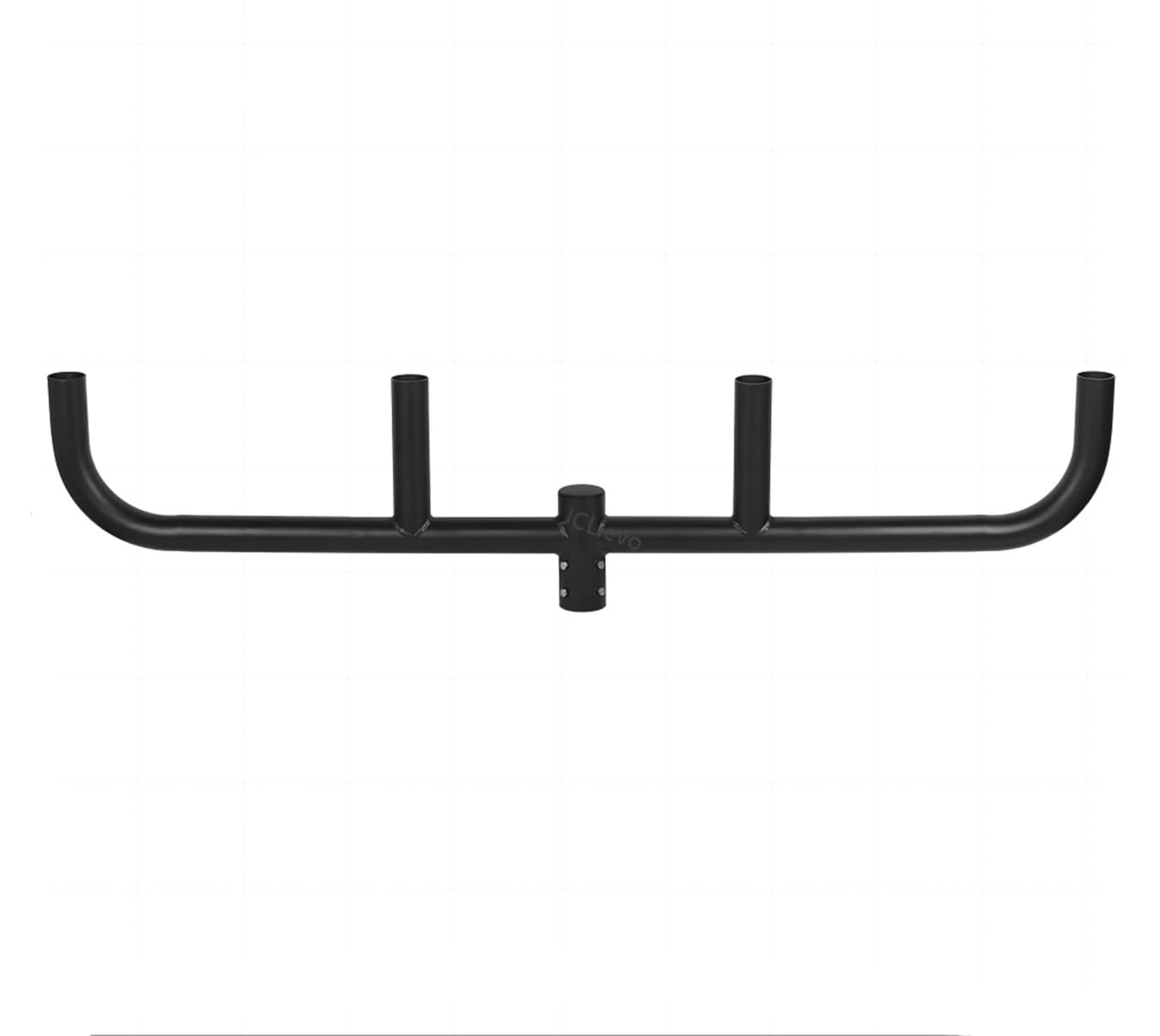 Quad Bullhorn Bracket with 4 Arms Inline, Top Bullhorn Tenon 2 3/8 inches,Bottom Portion 3 inches,Galvanized Steel,Bronze