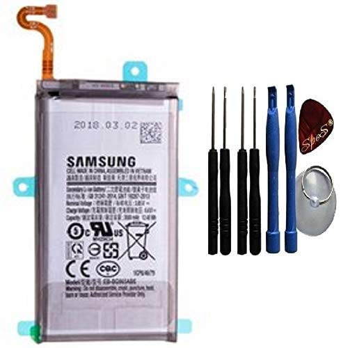 Batteria di ricambio originale Samsung per Samsung G965F Galaxy S9 Plus, 3500 mAh, EB-BG965ABE, con attrezzi per il montaggio