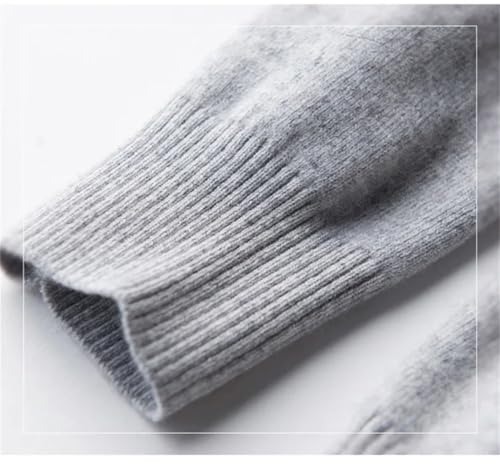 Men’s V-Neck Sweater Cotton Blend Knit Pullover Autumn Winter Warm Business Casual Jumper4