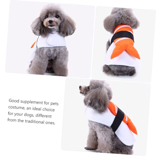 Disfraz de perro con tema sushi en talla L miniatura 3