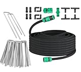 50M Tropfschlauch Set, Bodenanker aus verzinktem Stahl 100PCS，Garten Tropfschläuche...