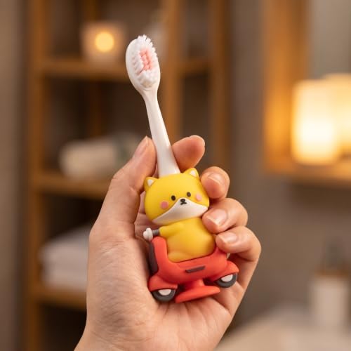 TOYANDONA 4 sztuki miękkiej szczoteczki do zębów dla niemowląt,