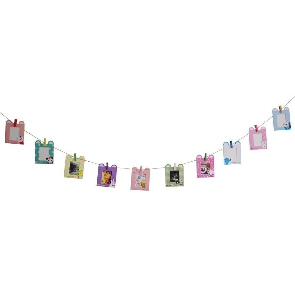 TEKTONIC Instax Mini Films Colorful Frame (Rabbit) - 10 Pcs Compatible with Fujifilm Mini 12/11/10/9/8/8+/90/99 EVO LINK PRINTER Film - Instant Photo Fun 4