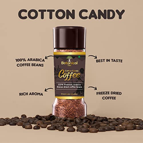 Image of Botanical sage- Cotton Candy instant coffee | 100% Arabica freeze dried | Flavored coffee | 100g