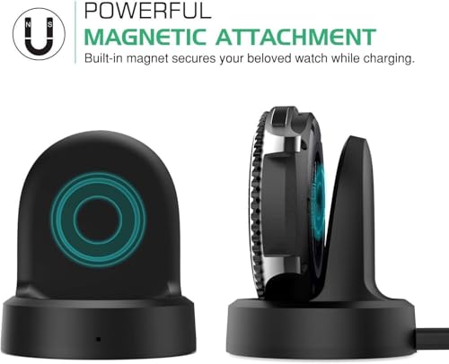 Image of GIANAC Charger for New Galaxy Watch 42mm /46mm, Upgraded Charging Cradle Dock for Samsung Galaxy Watch SM-R800 /R810 /R815 Smart Watch Charger