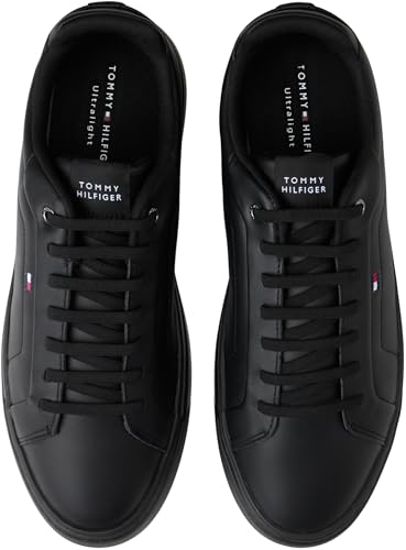 Tommy Hilfiger Icon Court Light Ess Fm0fm05678 Low Top Homme, Black, 44 EU