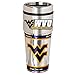 NCAA West Virginia Mountaineers Metallic Travel Tumbler, 16-Ounce