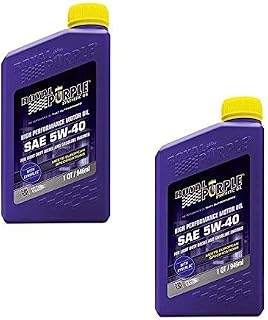 Royal Purple API Licensed Enhanced Additive Technology Synthetic Motor Oil 5W40 - Fuel Efficiency - 1 qt (Case of 2)