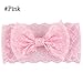 Ms.Gaga 7PCS Girl Baby Headband Toddler Lace Bow Flower Hair Band Accessories