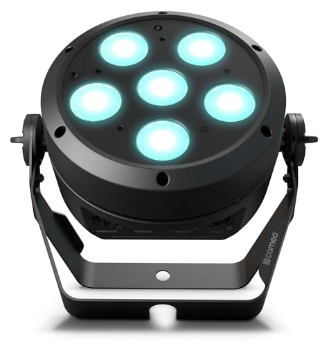 Cameo ROOT PAR 6-6 x 12 W RGBAW + UV PAR Scheinwerfer, OLED Display, schwarz