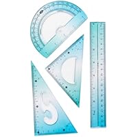 4 Piezas Juego de reglas,conjunto de regla set reglas escolares