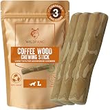 Wildfang® Coffee Wood Dog Chew, Large - Tough Chew Toys for Aggressive Chewers, Dog Teething Toys for Puppies, Training for Chewing Muscles, Coffee Tree Sticks for Large Dogs (55-99 lbs)