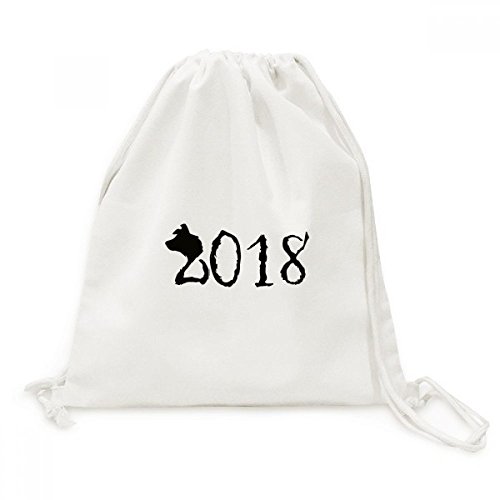 Sac à dos toile voyage avec cordon de serrage Big Dog noir