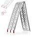 Jago® Auffahrrampe 340kg pro Rampe - 1er oder 2er Set, Aluminium, klappbar, Antirutsch - Laderampe, Auffahrschiene, Anhängerrampe, Verladerampe, Verladeschiene, Fahrrampe