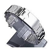 Generico Cinturino in acciaio inossidabile 316L compatibile con cinturino Tudor Black Bay da 41 mm Pelagos 22 estremità curva Accessori for cinturini polso