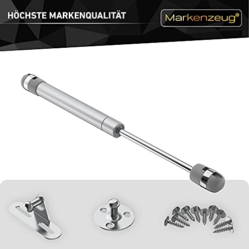 MARKENZEUG© 2x Premium Gasfeder Gasdruckdämpfer Gasdruckfeder für Klappen Gasfederstütze für Schränke Klappenbeschlag 2er Set