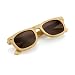 Polarized Genuine Bamboo lightweight Wood Entire Frame Wayfarer Vintage Handcraft Sunglasses Mens Womens Eyewear with Wooden Bamboo box - Brown