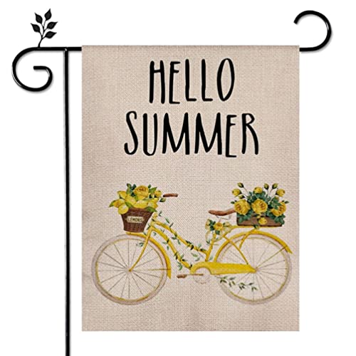 Eiazuiks Summer Garden Flag Floral Spring Double Sided Vertical Rustic Farmhouse Yard Seasonal Holiday Outdoor Decor 12×18 Inch Ef096 #TOP12