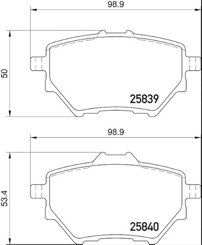 Brembo P 61 122 - Pastiglia Freno - Posteriore - 5