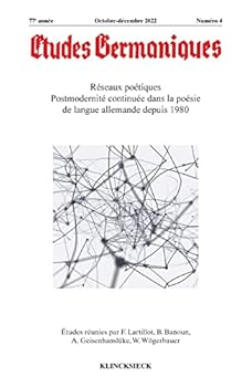 Tudes Germaniques, No 4 (2022)