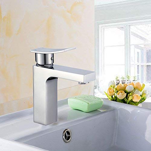 Modern Single Handle Brass With Chrome Finish Kitchen Basin Sink Faucet (D-81H36-Chr-006) #TOP12
