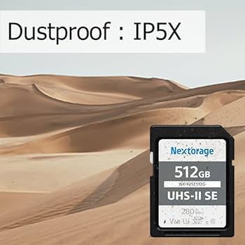 Nextorage 128GB UHS-II V60 SDXC Memory Card Max Read Speed 280MB/s