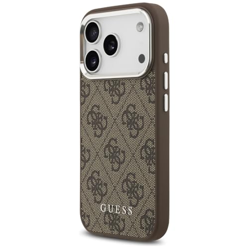Coque iPhone 17 Pro Guess finitions premium marron 4G Classic MagSafe - 2