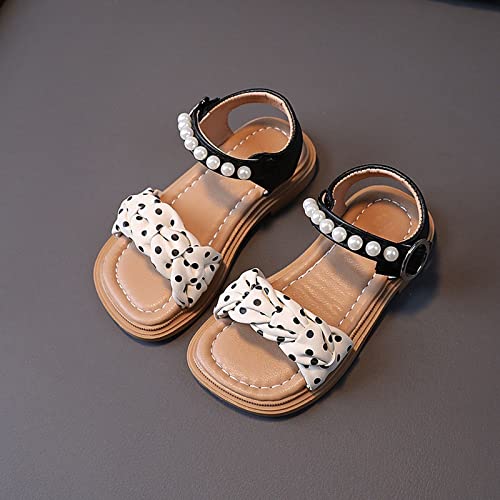 Infant Baby Toddler Girl Casual Buckle Sandal Open Toe Ruffle Dot Bow Flower Dress Soft Sole Beach Shoes2