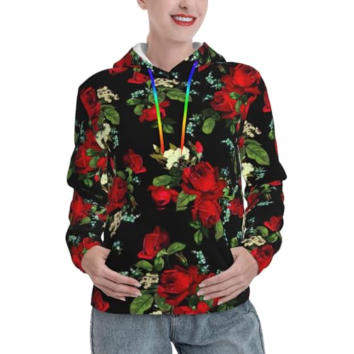 Sweat à capuche imprimé rose femme pour vos weekends détente