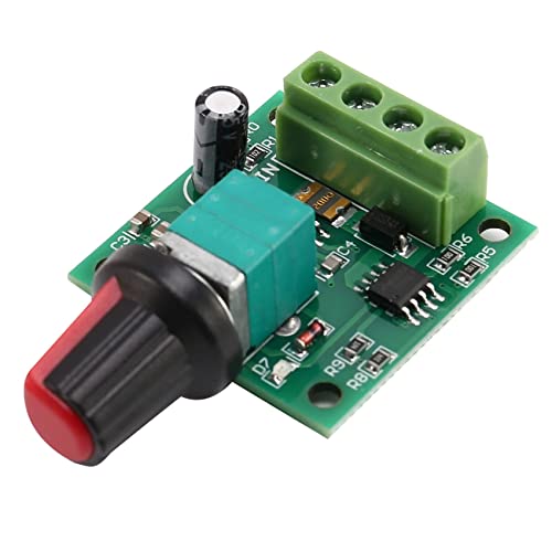 Bmocoen Régulateur de vitesse pour moteur 1,8 V 3 V 5 V 6 V 12 V 2 A 30 W PWM 1803B K7 Cover