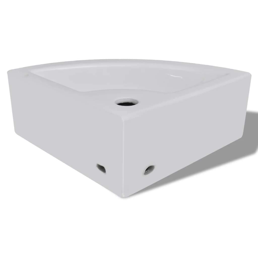 vidaXL Vasque à Poser Lave Main Céramique Lavabo Salle de Bain Salle d'Eau