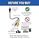POFET USB-zu-3-Cinch-Kabel 0,3 m USB-Stecker zu 3-Cinch-Buchse Splitter Audio-Video AV-Composite-Adapterkabel für TV/PC