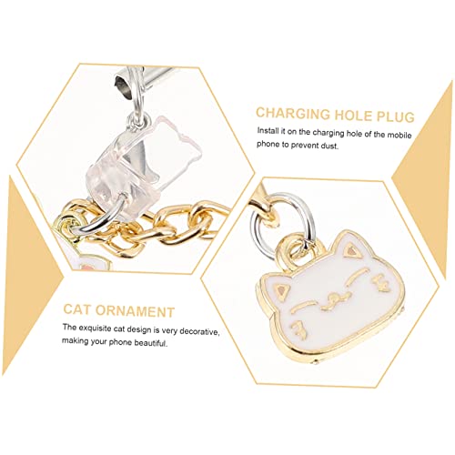 Generic 3 Pçs Plugue De Poeira Pingente Acessórios Bling Para Carro Baterias C Recarregáveis ​​Para