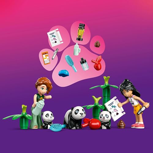 Image of LEGO Friends Panda Sanctuary Animal Care Building Set Toy 42648 Building Blocks Toys for 7+ Gift for Boys and Girls