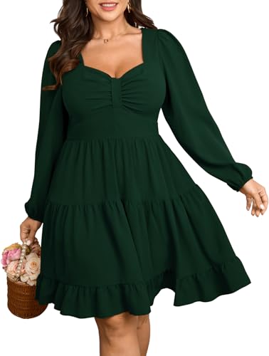 Image of SCOMCHIC Women's Plus Size Cocktail Mini Short Dress
