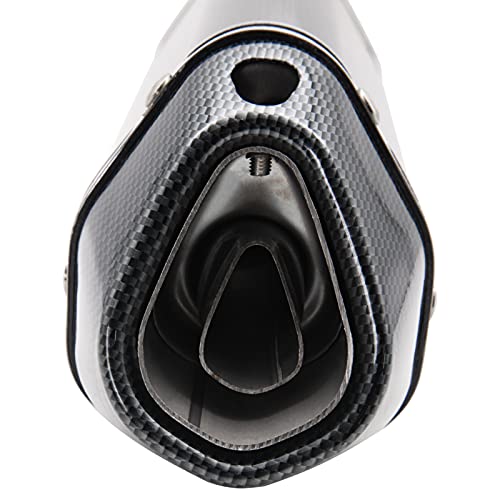 Image of Motorcycle Slip On Muffler,1.5-2 inch Carbon Fiber Unversal Slip on Silencers & Mufflers For Dirt Bike Street Bike Scooter ATV Racing Pipes