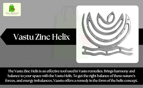 Image of Zinc Helix | 6 Inch | Energy Booster Vastu Remedy | Vastu Helix Remedy for Zone Correction | Zonal Placement - NE | Pack of 3
