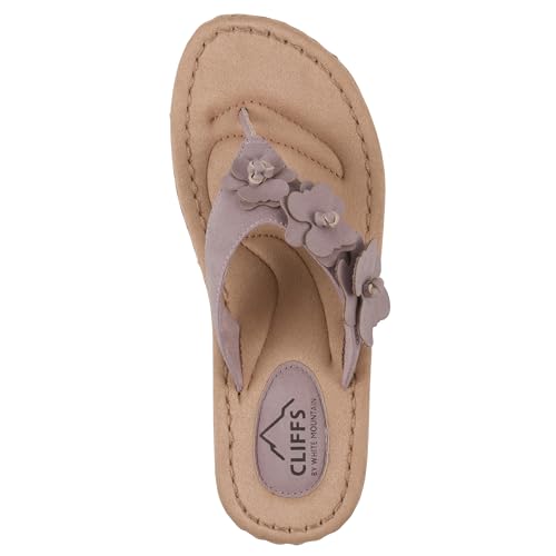 Image of Cliffs by White Mountain Women's Cushioned Cassilia Floral Sandal