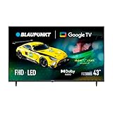 Blaupunkt Smart TV 43' Full HD LED, Google TV con Dolby Audio, HDMI, Bluetooth 5.0, Wi-Fi, Chromecast Integrado, Negro, 43FGC5500S