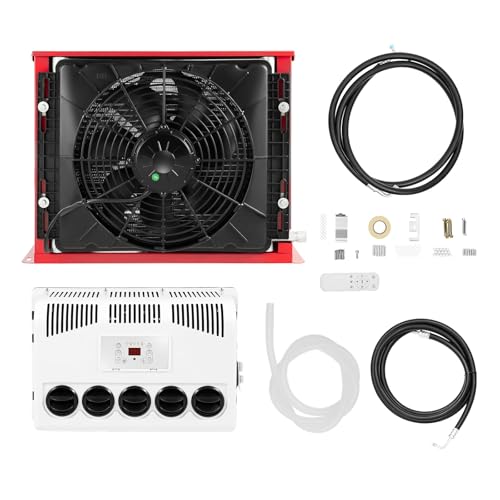 NKLOKSD 12V Air Conditioner Universal Split 11000 BTU Cooling Rapidly RV Air Conditioner Camper AC Unit Easy Install Quiet High-Efficiency AC Electric Mini Split for RV Caravan Van Trailer