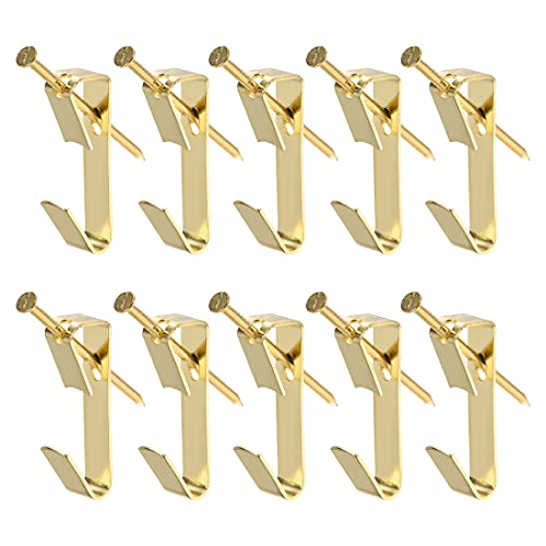 Image of uxcell Picture Hangers with Nails - Photo Frame Hanging Hooks Kit for Wall Mounting - Holds 20 Lbs - 100Pcs