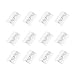 BCP 12PCS Clear Acrylic Plexiglass Lucite Hinge