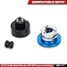 RCAWD RC Clutch Bell 14T Shoes Bearings Gear Flywheel Assembly Kit Springs Cone Engine Nut for HPI HSP Axial Himoto 1/8 RC Nitro Engine Car,Blue