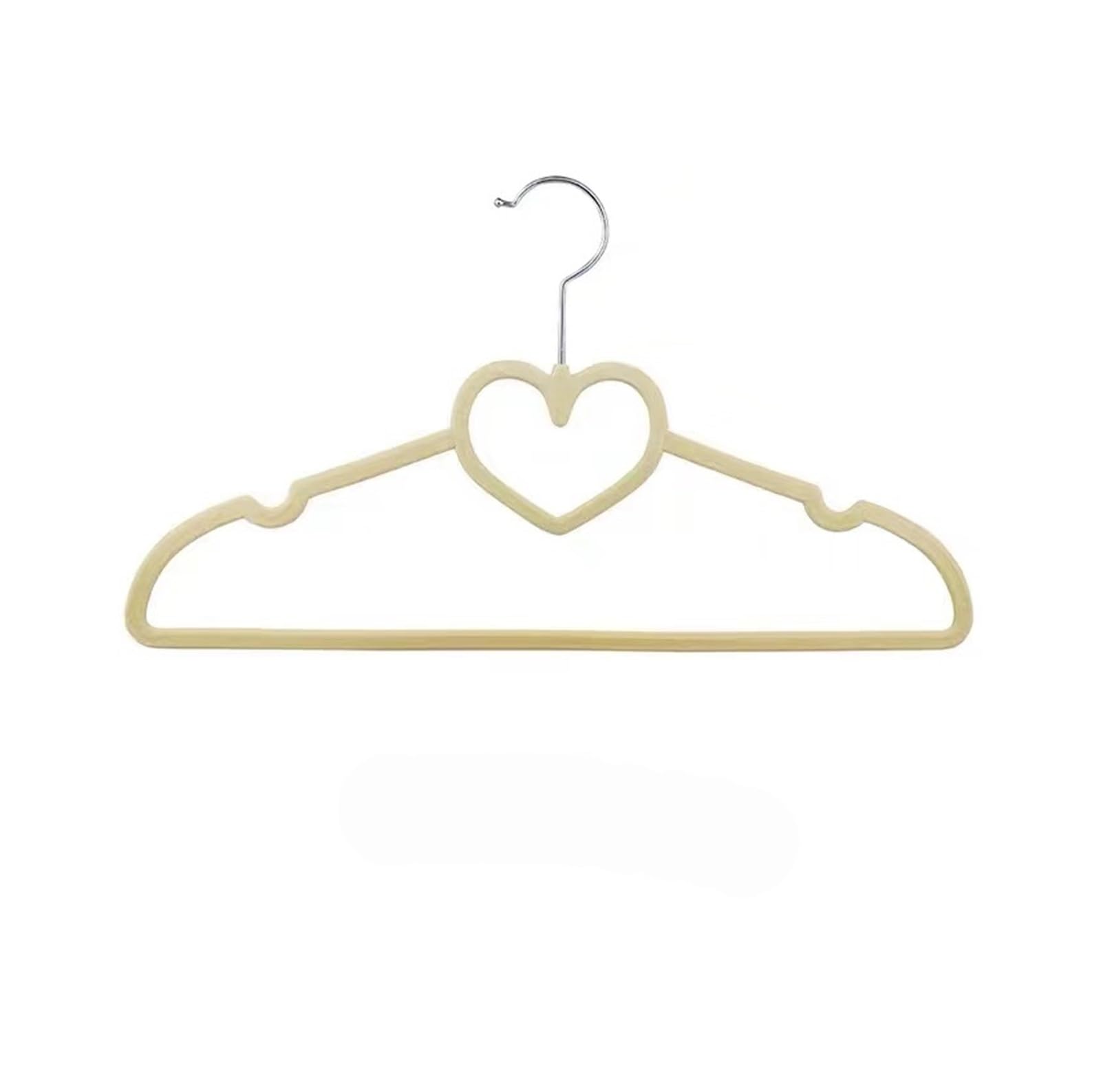 KFGISD, 10PCS 33cm 42cm Velvet Hangers for Adult Clothes Suit Shirt Coat Plastic Jackets Heart Closet Clothing ，Hangers(Adult 41cm 04a)