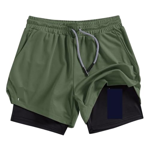 Short de course à pied homme short sport avec poche téléphone et boucle serviette