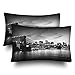2 Piezas Cojin Fundas 40X60Cm, Puente De Brooklyn Manhattan Atardecer Nueva York Fundas De Cojín Clásico Throw Pillow Case Colorido Funda De Almohada para Sofá, Coche, Patio