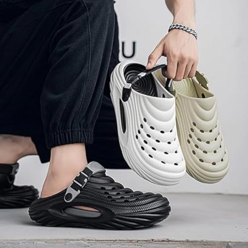 Breathable Slip-On Sandals for Men, Men's Garden Clogs, Comfort Non-Slip Soft Summer Beach Shoes, Cool2