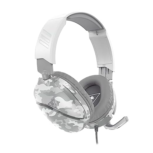 Turtle Beach Recon 70 Camo – Polarweiß Gaming-Headset - PS5PS4Xbox Series X|Sxbox One und Nintendo Switch [
