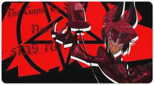 ハズビンホテル デスクマット マウスパッド オーバーロック 学習デスク パソコンマット 大型 アニメグッズ ゲーム オフィス 耐久性 滑り止め 防水 40X75cmの商品画像（Amazon）